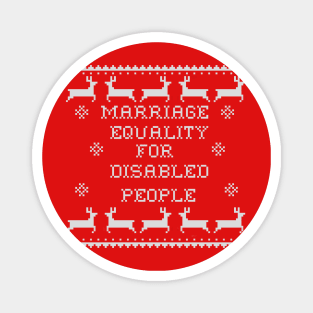 Marriage equality ugly holiday sweater Magnet